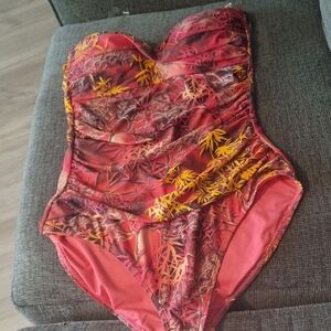 RELLECIGA Red and Pink Patterned Swimwear